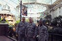 (From right to left) Chief Master Sgt. Adrian Darby, Tech. Sgt. Brian Nohr and  Senior Airman Corey Speight, pose for a group photo at the Gaylord Opryland Resort &amp; Convention Center on October 30, 2016 in Nashville, Tennesee. The three Airman attended the 49th Annual Airlift Tanker Association Convention and Air Mobility Technology Exposition &amp; Symposium which was held at the Gaylord Opryland Resort &amp; Convention Center.