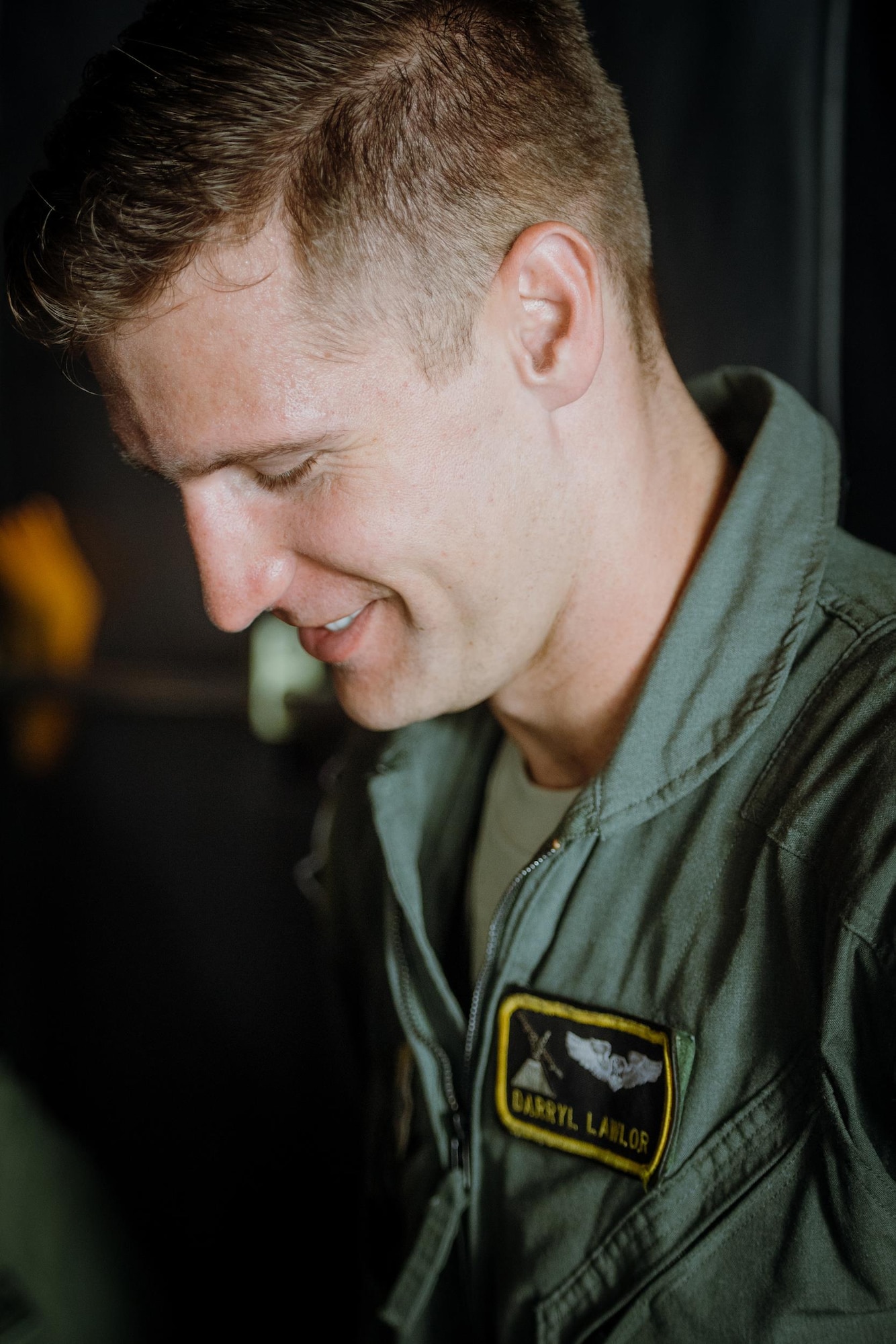 Capt. Darryl Lawlor, 36th Airlift Squadron C-130 Hercules navigator, awaits a mission brief during Operation Christmas Drop at Andersen Air Force Base, Guam, Dec. 5, 2016. The airdrop missions will allow aircrews to practice essential combat skills and demonstrate commitment across the Indo-Asia-Pacific region, while coming together to lend a helping hand to Guam's island neighbors in Micronesia. (U.S. Air Force photo by Senior Airman Delano Scott/Released)