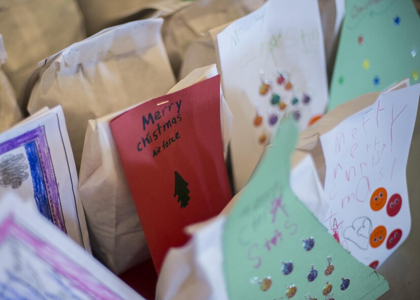 More than 17,000 cookies were collected and distributed to 907 Airmen for the Holloman’s annual Airman Cookie Drive at the Community Activity Center at Holloman Air Force Base, N.M. on Dec 5, 2016. Cookies were collected from the CAC and the Alamogordo Chamber of Commerce, on Dec. 4 and 5.  (U.S. Air Force photo by Airman 1st Class Alexis P. Docherty) 