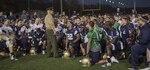 Commandant of the Marine Corps Gen. Robert B. Neller speaks to the U.S. Naval Academy football team at the U.S. Naval Academy, Annapolis, Md., Dec. 1, 2016. Neller spoke to the players about the importance of leadership both on and off the football field. (U.S. Marine Corps photo by Cpl. Samantha K. Braun)