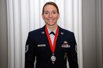 New York Air National Guard Tech Sgt. Christina Watson, a member of the 174th Attack Wing based at Hancock Field Air National Guard Base in Syracuse, N.Y. was honored for her role in saving a life in April 2016 by the American Red Cross North Central New York chapter during a Dec. 7, 2016, award ceremony in Syracuse. 