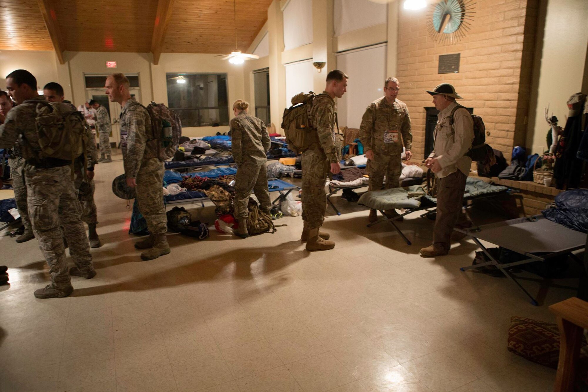 Last year at F.E. Warren, 90 active duty Airmen participated in the Bataan Memorial Death March, where they marched 26.2 miles in uniform, some with 40-pound ruck sacks, and spent a weekend celebrating their military heritage and mentoring each other. (Courtesy photo)