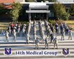 The 14th Medical Group gather for a group photo in August 2016 outside of the newly renovated Koritz Clinic at Columbus Air Force Base, Mississippi. The 14th MDG received nine Air Education Training Command level awards ranging from individual to group-wide and from enlisted to officer Dec. 6, 2016. (U.S. Air Force photo illustration by Sharon Ybarra)