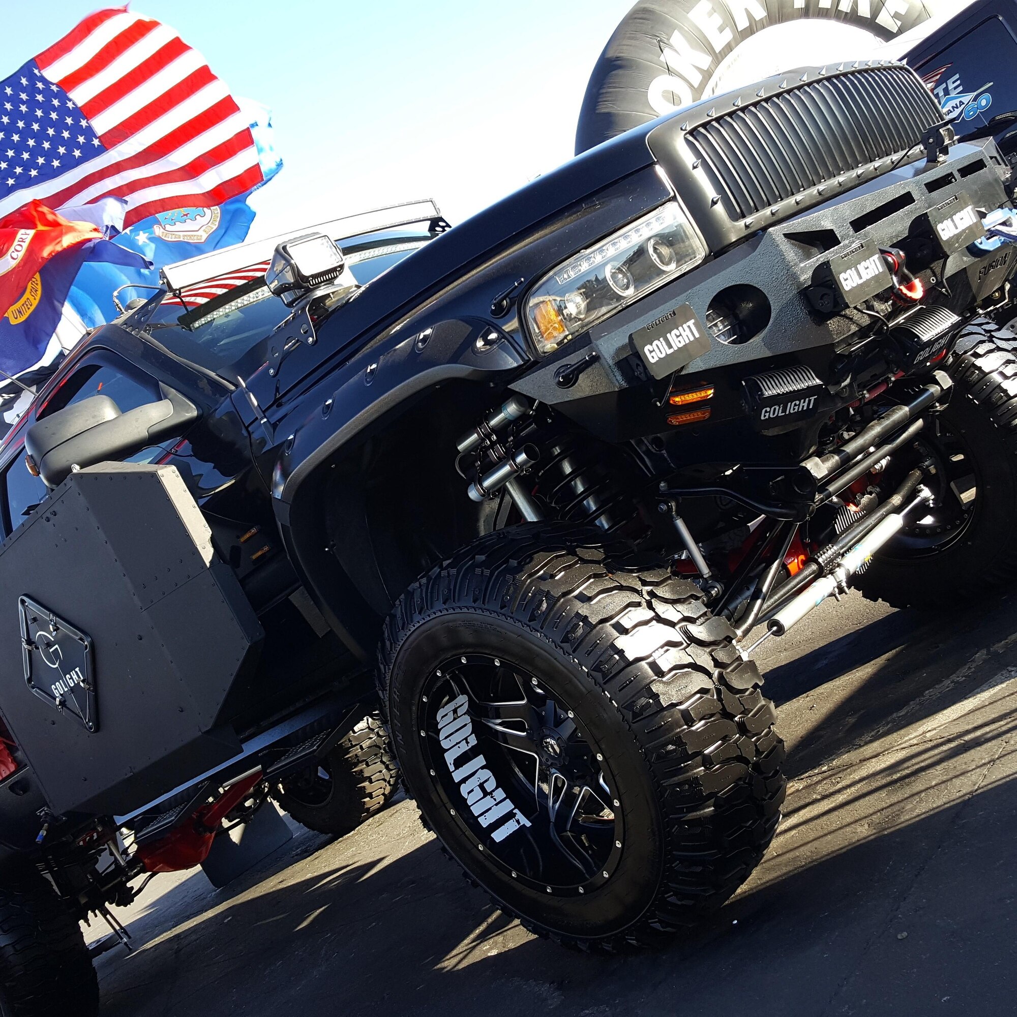 Jason Velez's custom built Dodge Ram 2500. Velez, a retired Airman, served multiple tours in Iraq rebuilt the truck to resemble a vehicle halfway between a personal vehicle and tactical military vehicle. (Courtesy photo)
