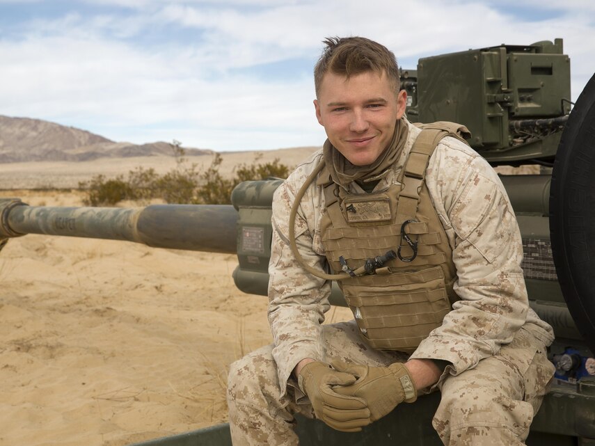 Cpl. George Ashmen, field artillery cannoneer, 3rd Battalion, 11th Marine Regiment, came from a family with an extensive history of serving in the military. Once he completes his active service in the Marine Corps, he hopes to work in law enforcement to continue serving the American people.