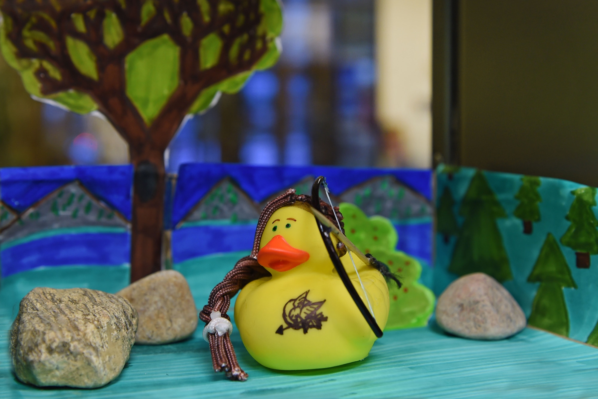 Adults and children decorated rubber ducks for display as part of the Duck the Halls competition from Nov. 28 to Dec. 9, at the Joint Base Elmendorf-Richardson Library. Artists of all ages and experience were given the opportunity to bring their favorite book characters to life. Voting on the top three ducks will begin on Dec. 12. 