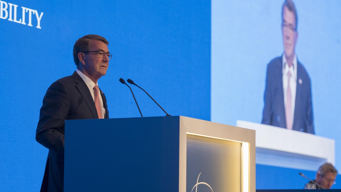 Defense Secretary Ash Carter said in opening remarks at the Manama Dialogue in Bahrain that the U.S. will send 200 troops to Syria to assist in the coalition's efforts to defeat the Islamic State of Iraq and the Levant.
