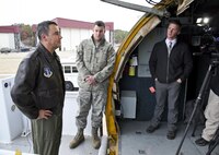 Reporters from 3 local Birmingham, Alabama television stations flew on a air refueling mission as part of a media incentive flight hosted by the 117th Air Refueling Wing, Birmingham, Alabama December 7, 2016 . (U.S. Air National Guard photo by: Senior Master Sgt. Ken Johnson)