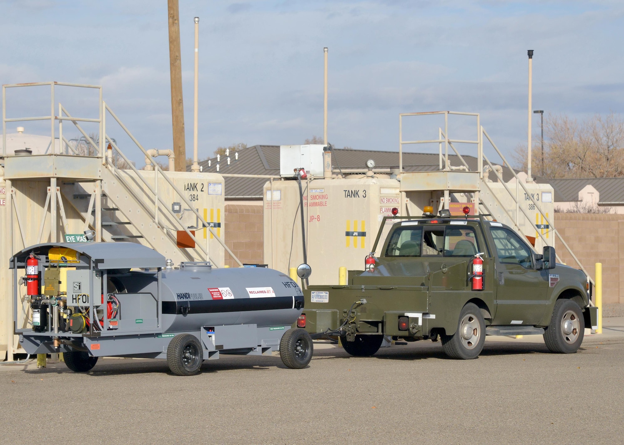 The HandiFueler is a new refueling tanker acquired to help the 58th Maintenance Squadron improve the Aerospace Ground Equipment Flight’s aircraft support mission, saving the government both time and money.