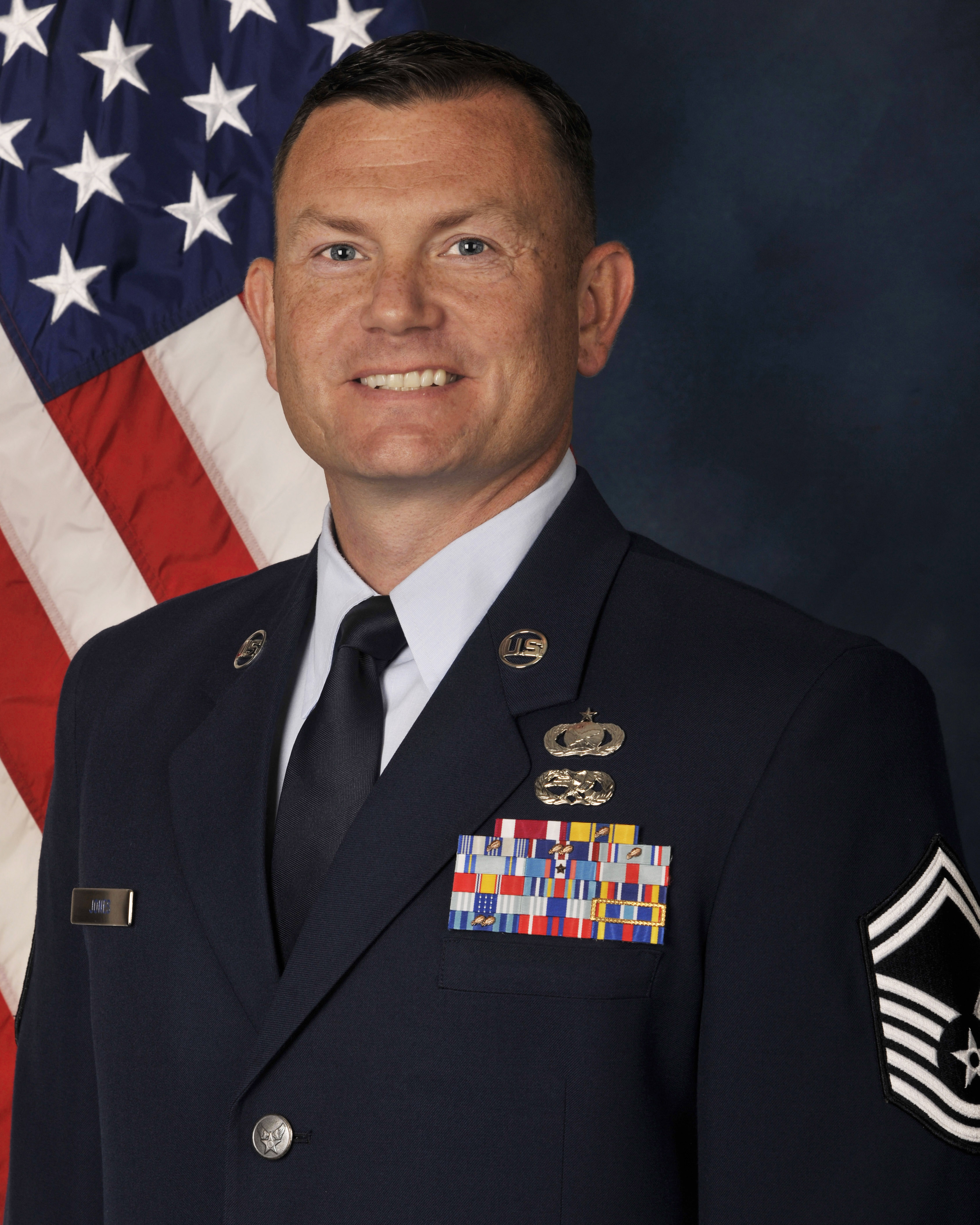 Senior Master Sgt. Shawn Jones' official photo