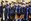 Members of the U.S. Air Force Heritage of America Band perform at the recent Air Combat Command Change of Command Ceremony at Joint Base Langley-Eustis, Virginia.  (U.S. Air Force photo - released)