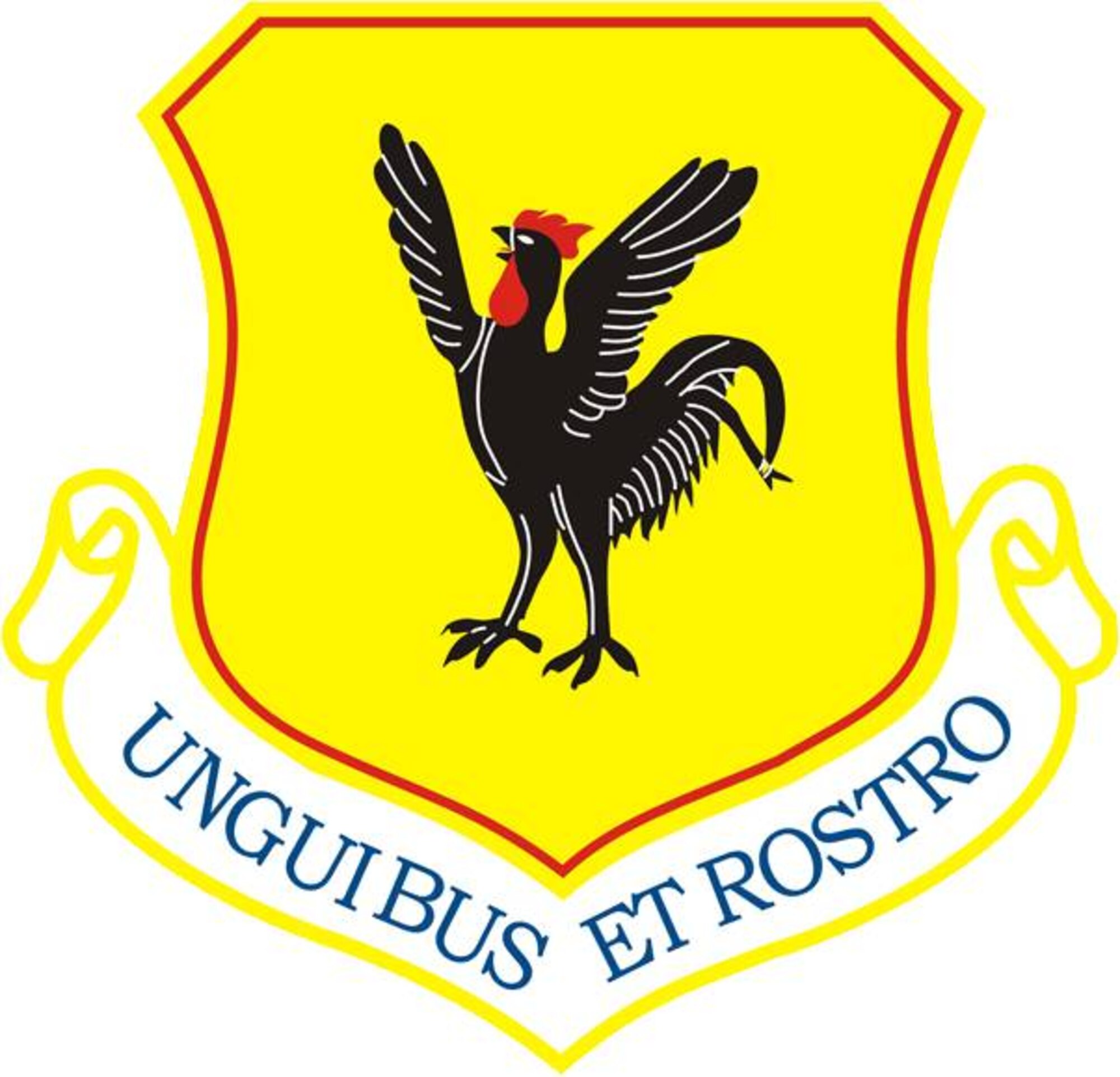 The shield of the 18th Wing at Kadena Air Base, Japan.
