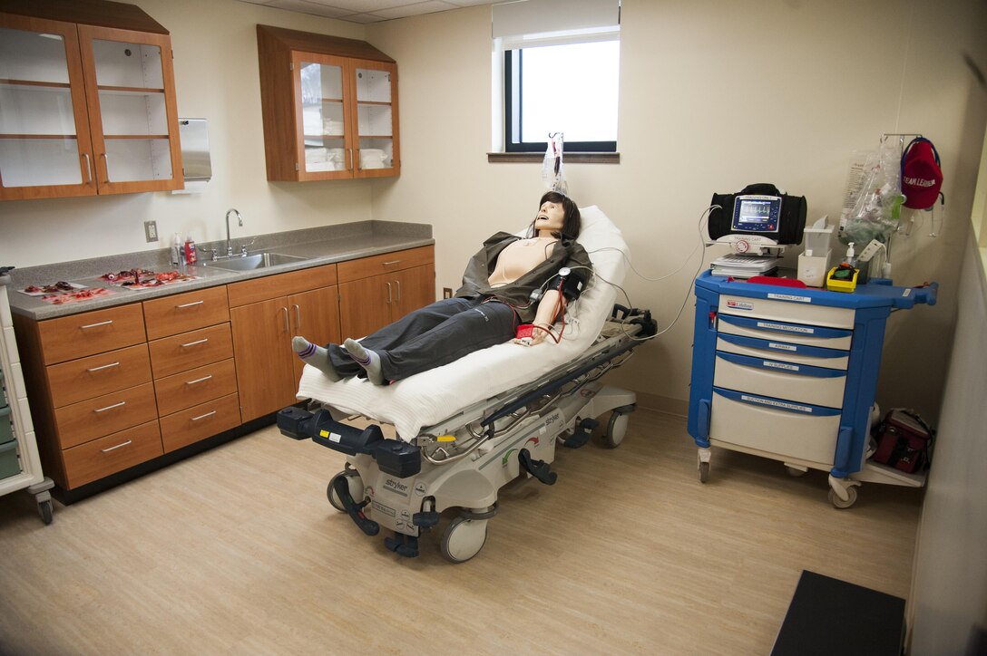 A training room is showcased in the 51st Medical Group Phase One Hospital Expansion during a ribbon-cutting ceremony on Osan Air Base, Republic of Korea, Dec. 12, 2016. In addition to new examinations rooms, phase one of the expansion included new clinics for family health, women’s health, pediatrics, and education and training. (U.S. Air Force photo by Staff Sgt. Jonathan Steffen)