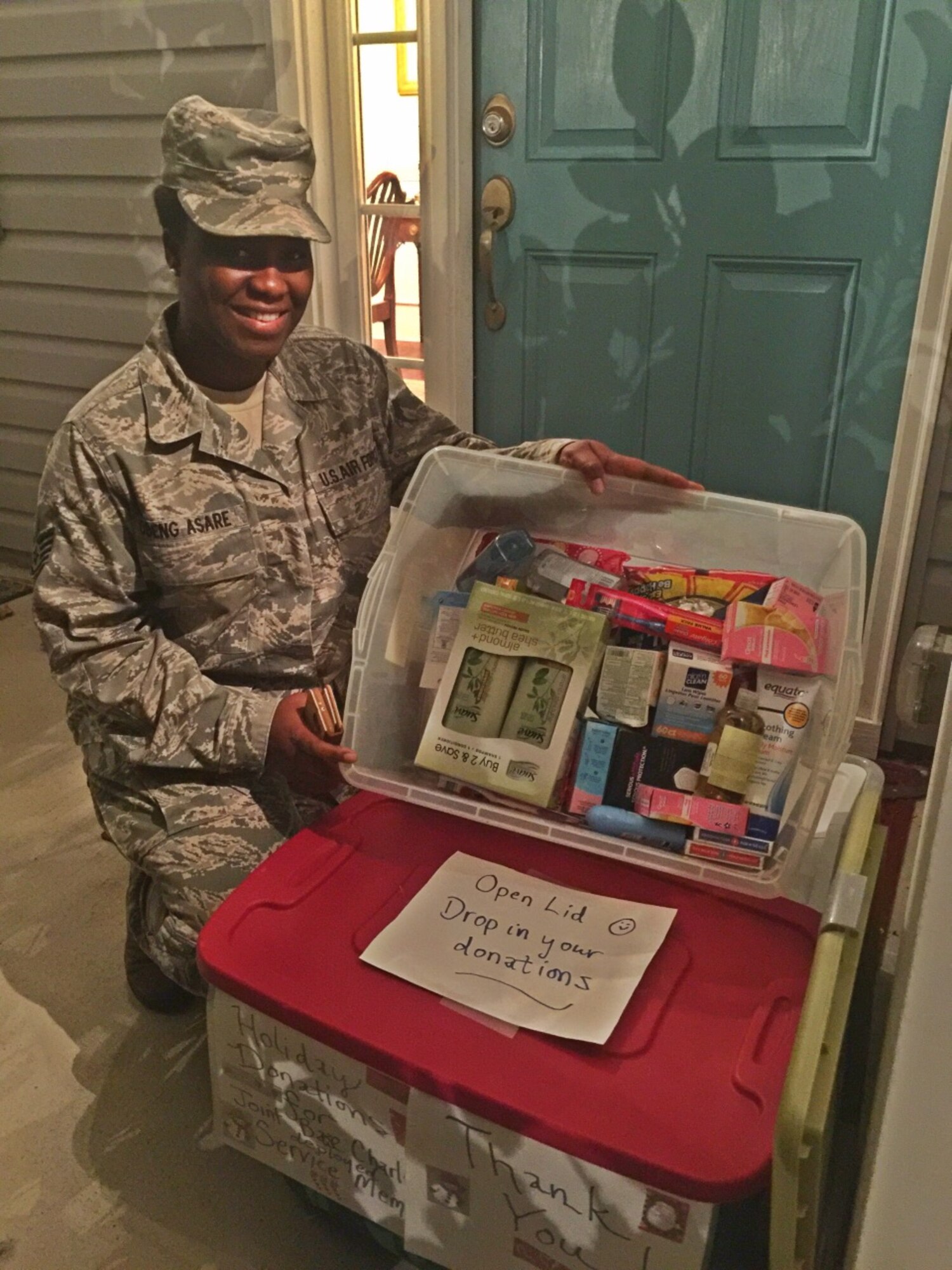 Holidays from Home collected donations from across the installation and local area to provide to service members who will be deployed for the holiday season. Volunteers collected and packaged enough items for more than 1,000 deployed members. 