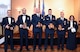 178th Wing announced the following Award Winners for 2016: from left to right, Captain Matthew Kemper, Master Sgt Jeremy Jefferson, Master Sgt. Bruce Waring, Staff Sgt. David Cridlebaugh, Tech Sgt. James Taylor, and Tech. Genevieve Parsell, at Springfield Ohio, Dec 3, 2016.  The 178th member received their awards as part of the inaugural 178th Wing Military Ball and Awards Banquet.(U.S. Air National Guard photo by 2nd Lt. Lou Burton)