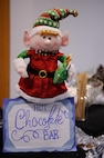 A hot chocolate bar is displayed at the Ramstein Community Center for Elf Bootcamp on Ramstein Air Base, Germany, Dec. 12, 2016. Different stations were set up for children to sharpen elf skills that haven't been used all year, and attendees could pass a skills assessment to earn an elf certificate during the Christmas festivities. (U.S. Air Force photo by Airman 1st Class Savannah L. Waters)