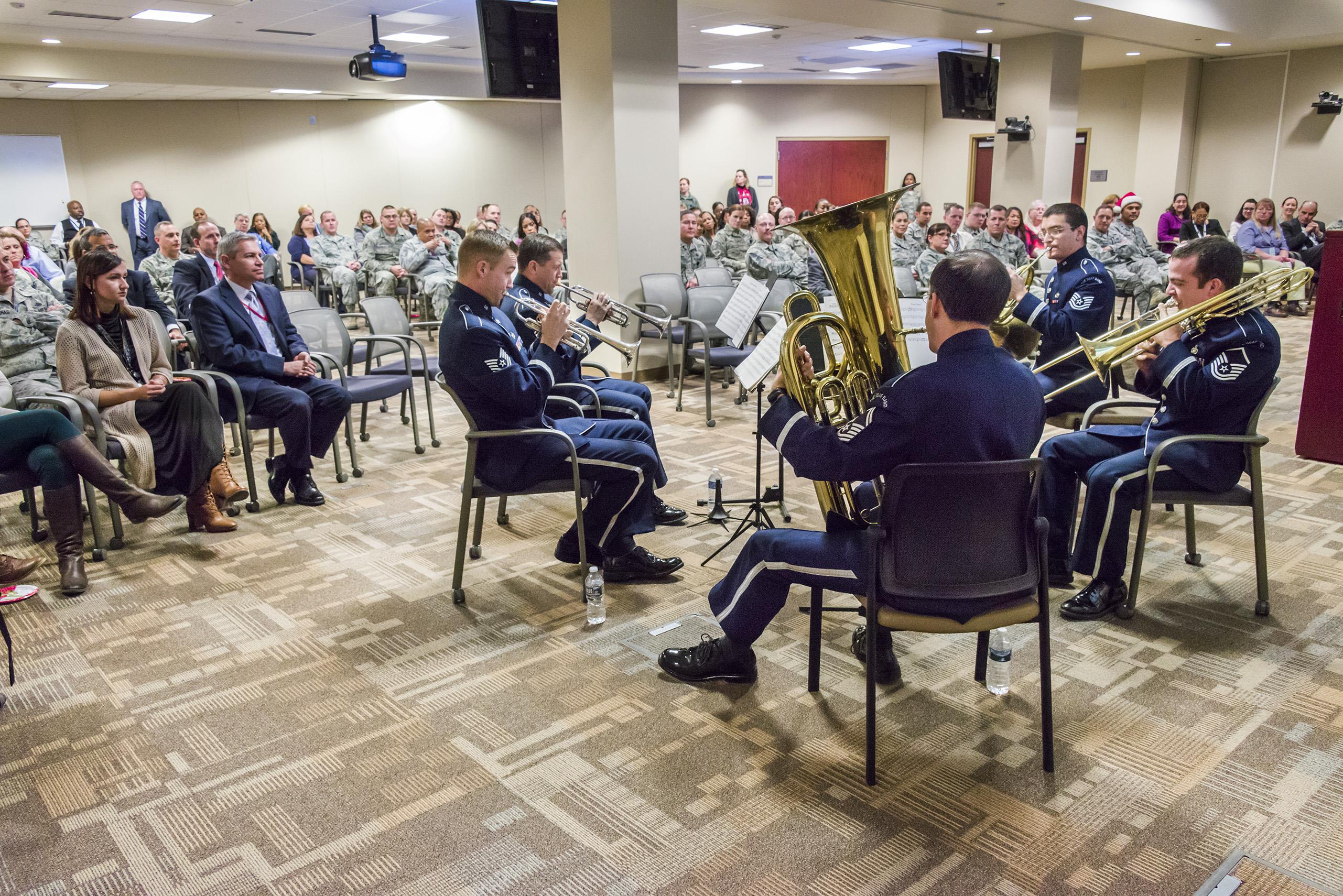 USAF Brass Quintet performs at RKB