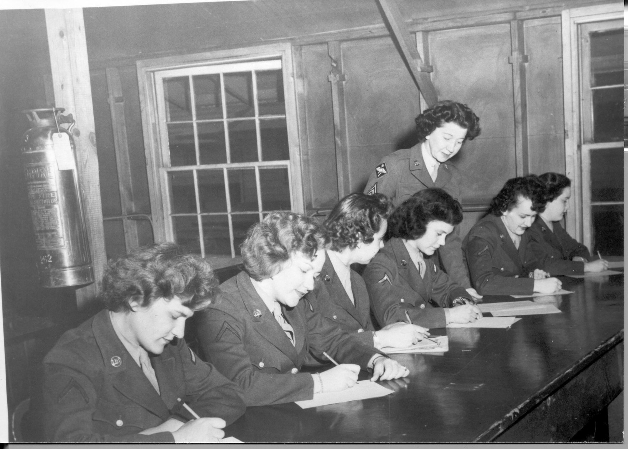 Women in the Air Force during Control Tower Training in the 1940s.