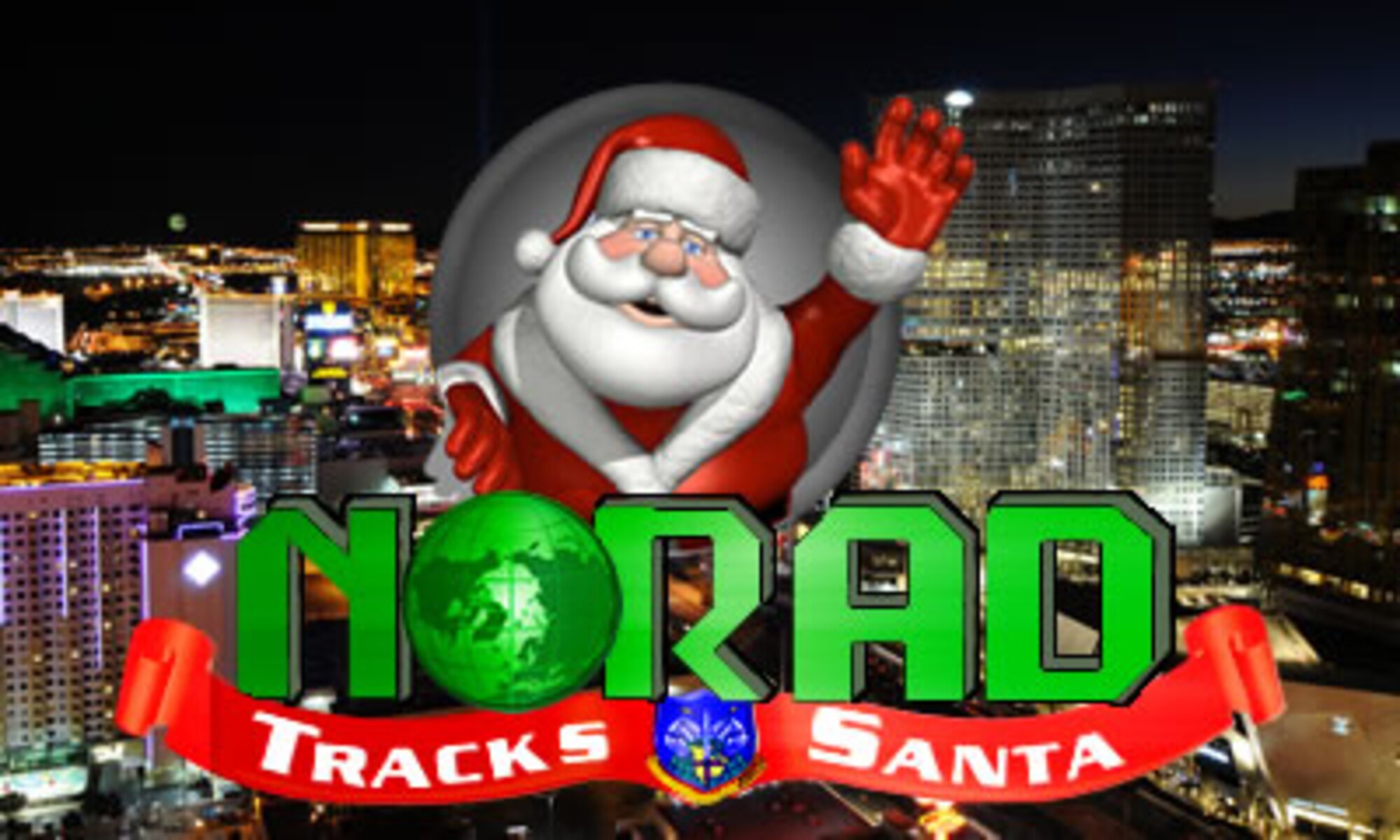 Through satellite systems, high-powered radars and jet-interceptors, NORAD will track Santa Claus as he makes his Christmas Eve journey around the world. (U.S. Air Force graphic)