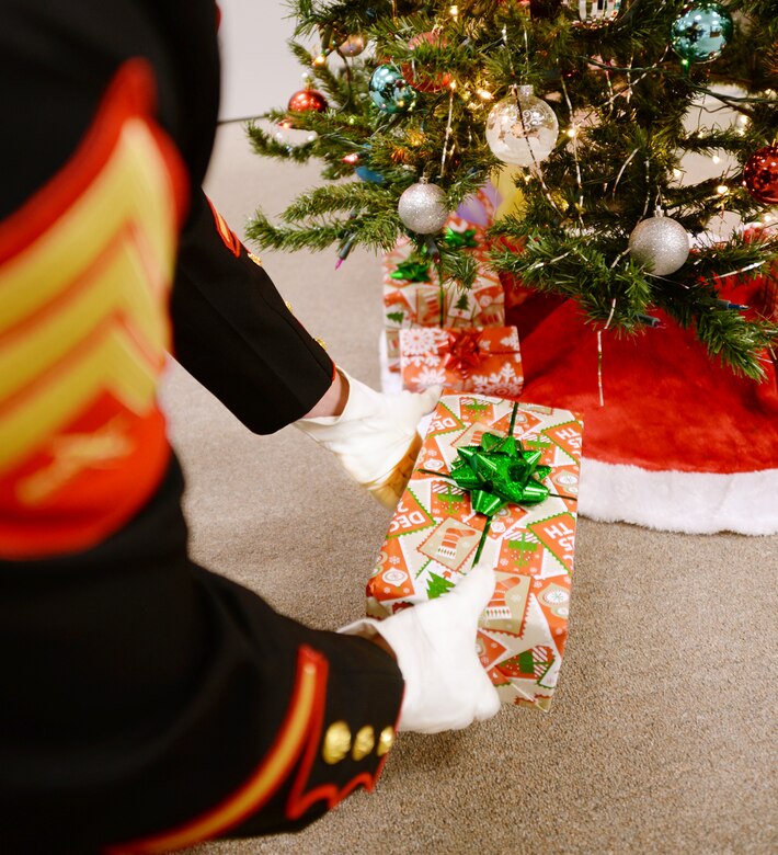 Marines with the Marine Corps Reserve Toys for Tots Program make dreams come true for less-fortunate children on Christmas morning. 