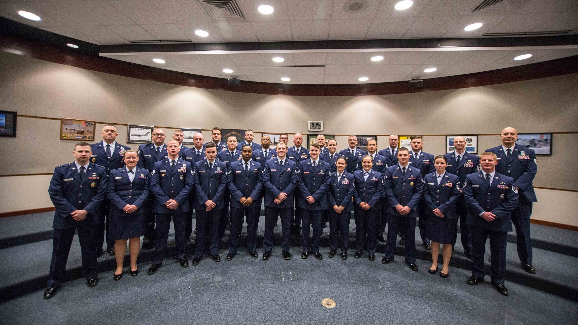 Airmen of the Year nominees pose for a photo at Rosecrans ANG Baes, St. Joseph, Mo., Dec. 3, 2016. (U.S. Air National Guard photo by Staff Sgt. Patrick P. Evenson)