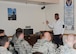 Former Heisman Trophy winner Herschel Walker speaks to Airmen of the 377th Weapons System Security Squadron during his visit to Kirtland Dec. 12-13. Walker spoke at multiple venues on base, detailing his struggles with mental illness and encouraging those with issues to seek help.  