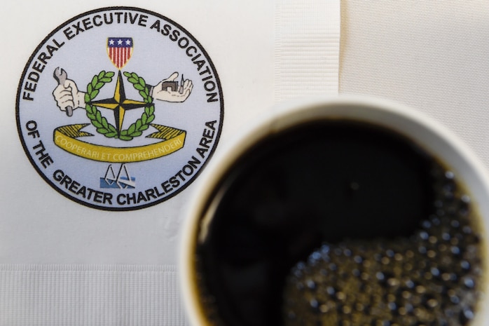 The Federal Executive Association of the Greater Charleston Area hosted a Holiday Coffee Drop-in at Coast Guard Sector Charleston’s Brass Buckle conference room Dec. 16, 2016. More than 90 representatives from federal agencies in the Charleston area attended the Holiday Coffee Drop-in. The Federal Executive Association promotes coordination of federal agency programs for maximum public benefit and to foster stronger relationships between the agencies’ management officials. 