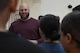 Ben Rothwell, Ultimate Fighting Championship mixed martial artist, speaks to Airmen about mental toughness and how the mental toughness required to be a UFC fighter is similar to the mental toughness required to go to war during a morale visit at Joint Base Langley-Eustis, Va., Dec. 9, 2016. During the base tour, Rothwell told service members about how MMA not only changed his life, but made him become more resilient as he trained adult and adolescent students in his gym. (U.S. Air Force photo by Staff Sgt. Nick Wilson)
