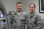 Maj. Zach Hoffman and Maj. Kelly Niedzwiecki, Virginia Air National Guard, 192nd Medical Group, helped with a rescue in a motor vehicle rollover in Hampton, Virginia, Nov. 19, 2016.