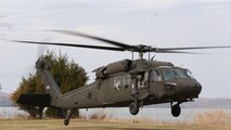 An UH-60 Blackhawk helicopter assigned to 12th Aviation Battalion, U.S. Army, lands prior to a sling load operation as part of Initial Reaction Force B certification exercise, CERTEX, aboard Naval Support Facility Indian Head Annex Stump Neck, Md., Dec. 13, 2016. This CERTEX evaluated all sections composing the IRF including identification and detection, technical rescue, decontamination, search and rescue/casualty extraction, medical, explosive ordnance disposal, as well as command and control.  (Official U.S. Marine Corps photo by Staff Sgt. Santiago G. Colon Jr./RELEASED)

