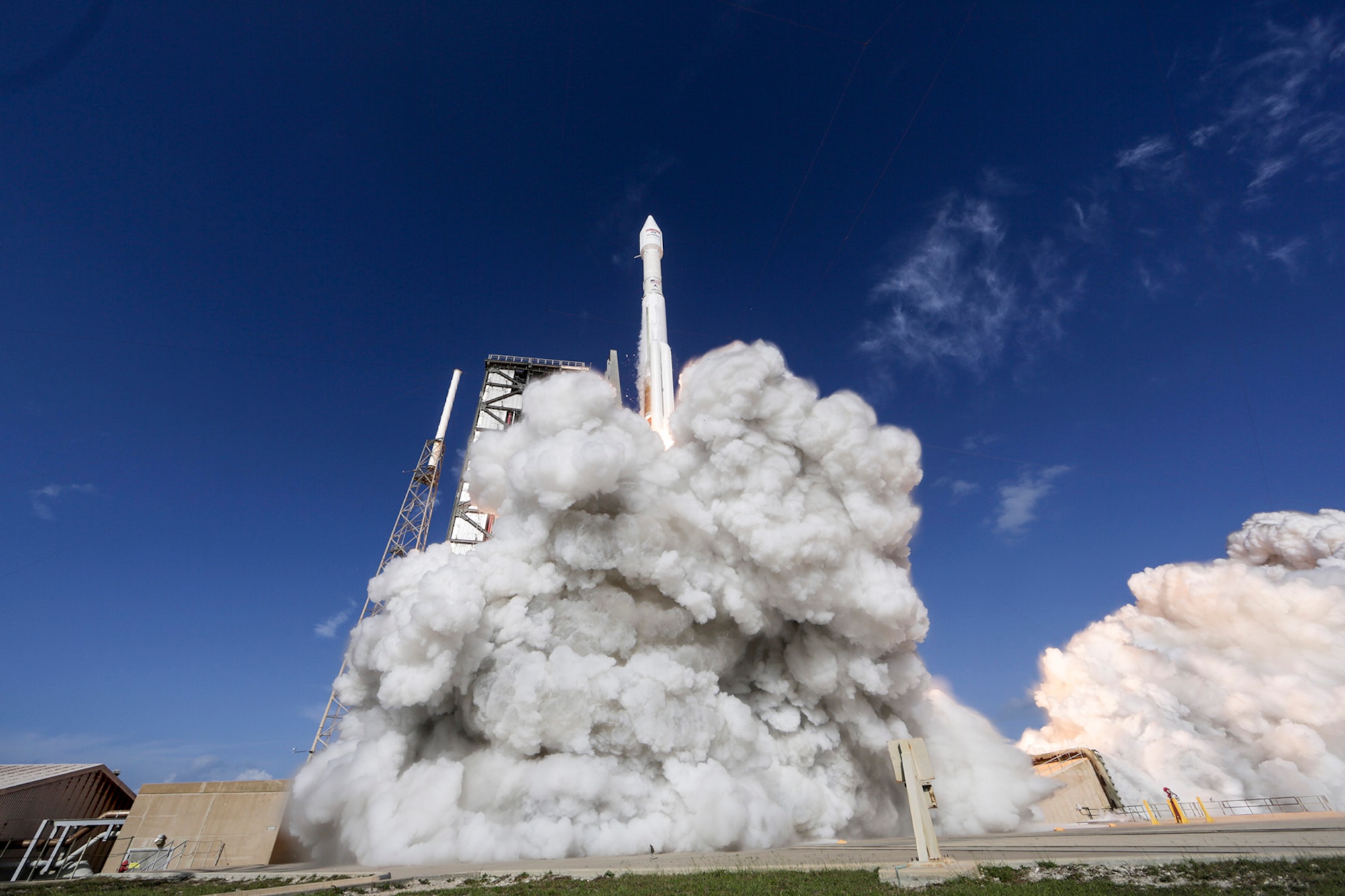 The U.S. Air Force’s 45th Space Wing supported United Launch Alliance’s successful launch of the EchoStar XIX spacecraft aboard an Atlas V rocket from Launch Complex 41 here Dec. 18 at 2:13 p.m. ET. (Courtesy photo by ULA).