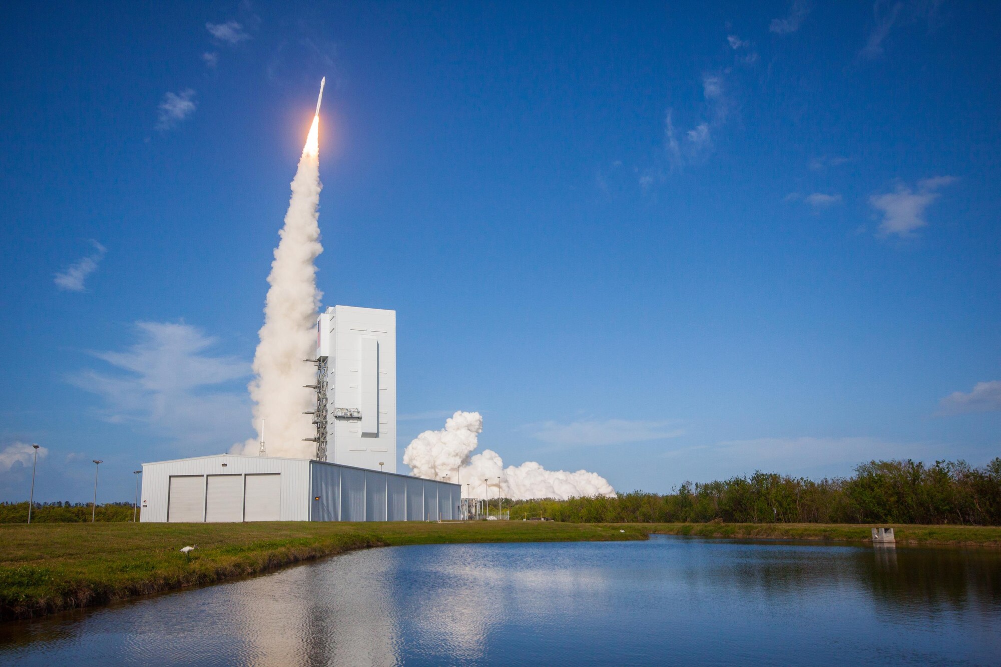 The U.S. Air Force’s 45th Space Wing supported United Launch Alliance’s successful launch of the EchoStar XIX spacecraft aboard an Atlas V rocket from Launch Complex 41 here Dec. 18 at 2:13 p.m. ET. (Courtesy photo by ULA).