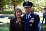 Air Force Gen. Joseph Lengyel, chief of the National Guard Bureau, and Mrs. Sally Lengyel at commemorative ceremonies on Gold Star Mother's and Family's Day, Arlington National Cemetery, Arlington, Virginia, Sept. 25, 2016.  Lengyel, the chief of the National Guard Bureau, has released a holiday message to National Guard members and their families.