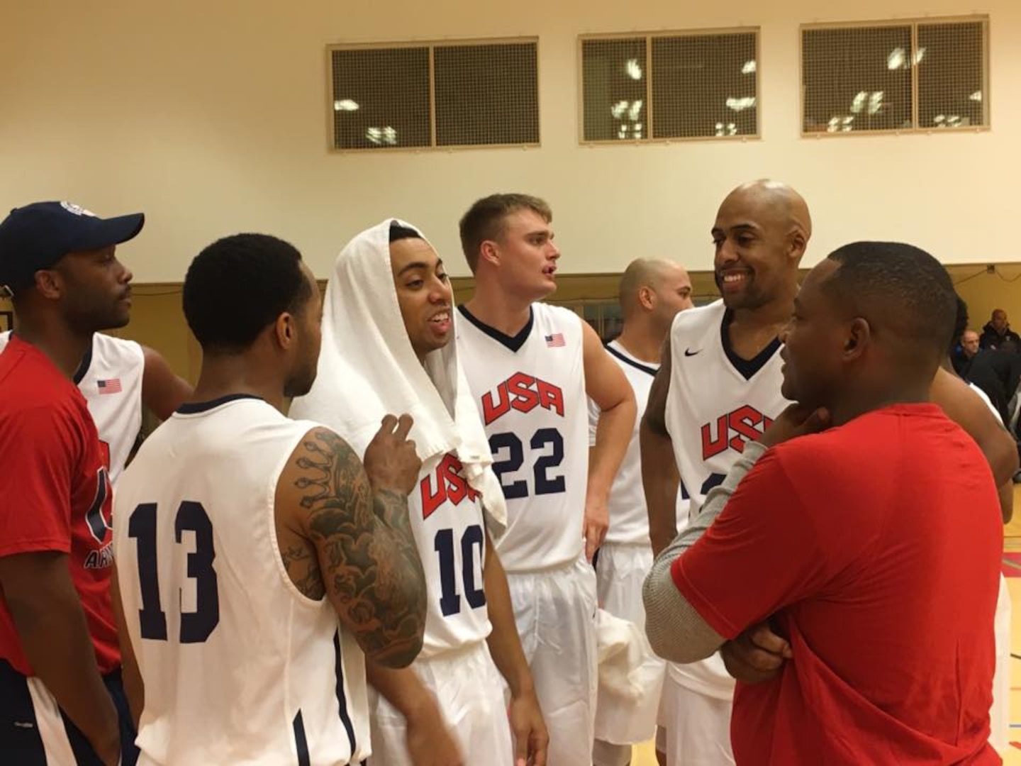 The U.S. Armed Forces Men's Basketball team defeated Lithuania in overtime 87-86 to win the 2016 SHAPE International Basketball Championship Dec. 3. 