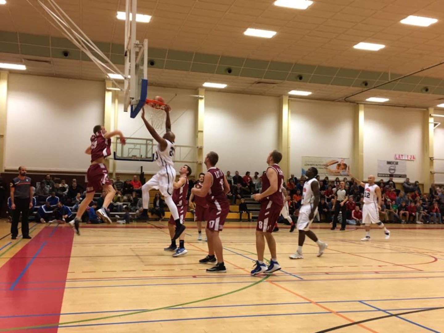 The U.S. Armed Forces Men's Basketball team defeated Lithuania in overtime 87-86 to win the 2016 SHAPE International Basketball Championship Dec. 3. 