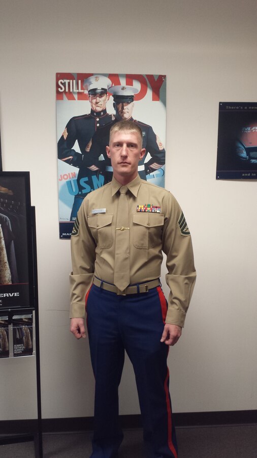 Pictured above is the 4th Marine Corps District Fiscal Year 2016 Prior Service Recruiter of the Year award winner, Staff Sgt. Scott L. Kupres, of Prior Service Recruiting Station 4, Permanent Contact Station Quantico, 4th Marine Corps District. He distinguished himself by going above and beyond his mission completing 161% of his requirements and surpassed his monthly mission of 3.25 joins per month by achieving 5.25 joins per month. This resulted in 63 prior service Marines joining the Marine Corps Reserve, while his mission was only 39. Kupres, from Oak Lawn, Illinois, is an aircraft communications, navigation, radar and systems technician for the F/A-18a. (Courtesy Photo)