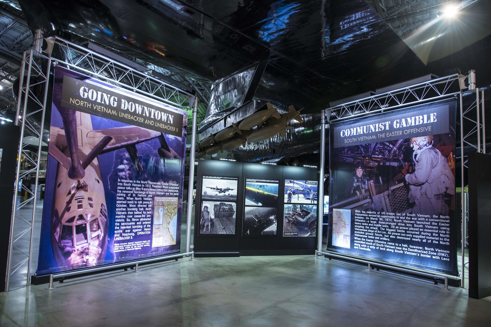 DAYTON, Ohio -- North Vietnam: Linebacker and Linebacker II exhibit in the Southeast Asia War Gallery. (U.S. Air Force photo by Ken LaRock)