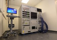 The new Advanced Radar Electronic Warfare Test Station (ARTS) sits in the avionics workstation at Ellsworth Air Force Base, S.D., Dec. 9, 2016. The new station uses less power, generates less heat and is less than half the size of the previous Radar Electronic Warfare stations. (U.S. Air Force photo by Airman 1st Class Donald C. Knechtel)