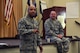 Chief Master Sgt. Antonio Smith, Air Combat Command chaplain assistant functional manager, speaks during an ACC Chaplain Corps Leadership Development Symposium Dec. 8, 2016. With an intent to allow chaplains to better serve the Air Force, Command chaplains and their chief chaplains’ aids from three major commands – U.S. Air Force in Europe, Air Education and Training Command and Air Combat Command – collaborated at the symposium. (U.S. Air Force photo by Staff Sgt. Nick Wilson)