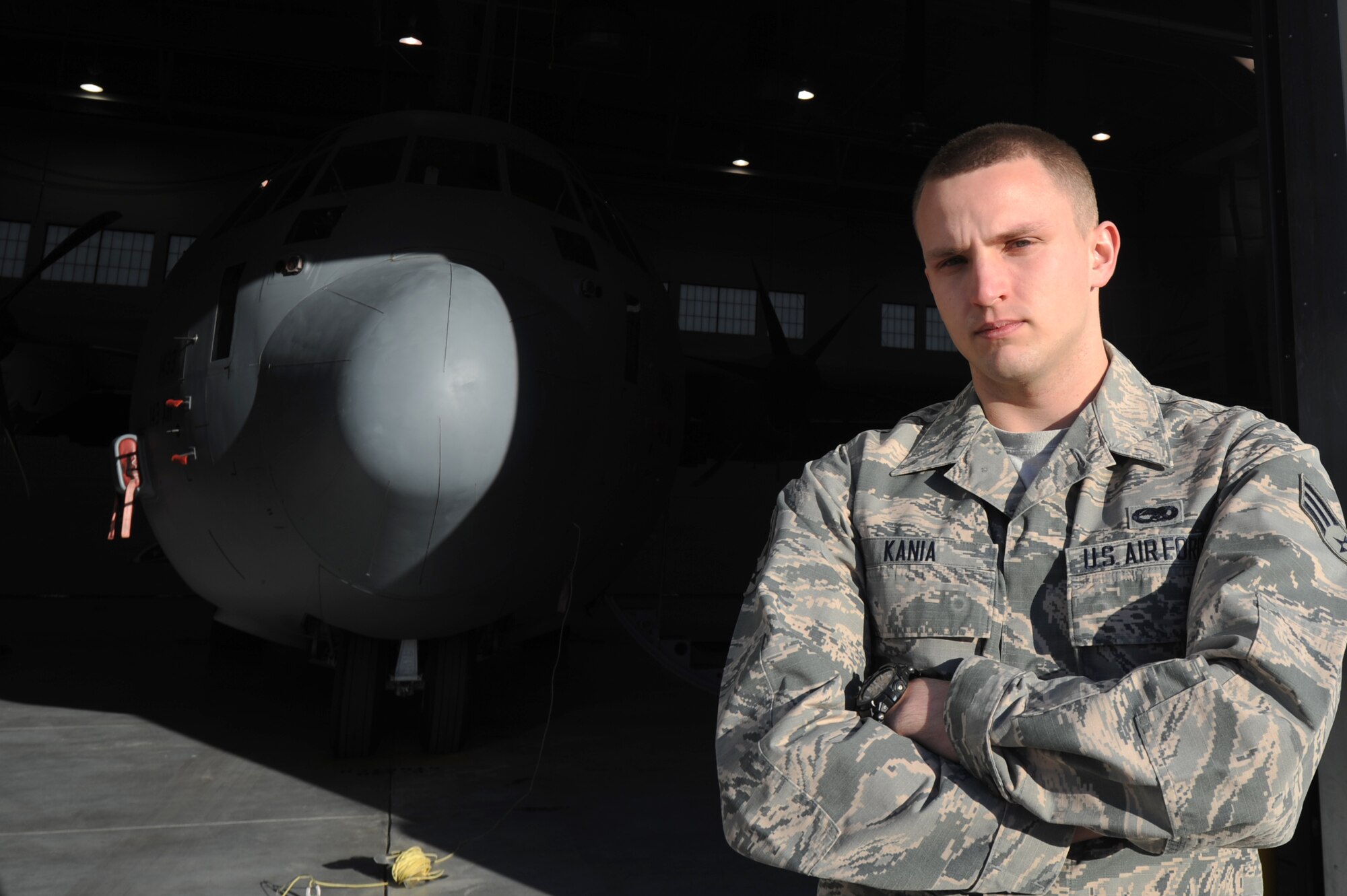 U.S. Air Force Senior Airman Gregory Kania, 19th
Maintenance Squadron aircraft fuel systems journeyman, was nominated as Combat Airlifter of the Week Dec.19, 2016, at Little Rock Air Force Base, Ark. Kania exemplifies the Service Before Self core value at all times, regardless of the situation. (U.S. Air Force photo by Airman 1st Class Grace Nichols)