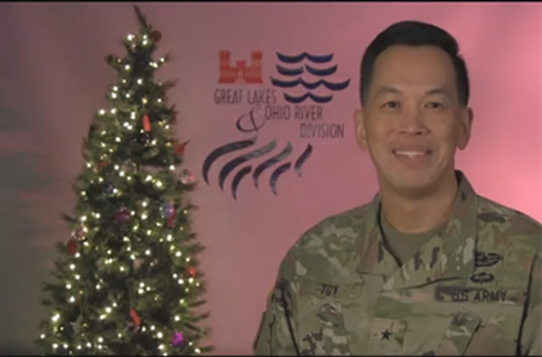 Happy Holidays to the Great Lakes and Ohio River Division team from LRD Commander Brig. Gen. Mark Toy.