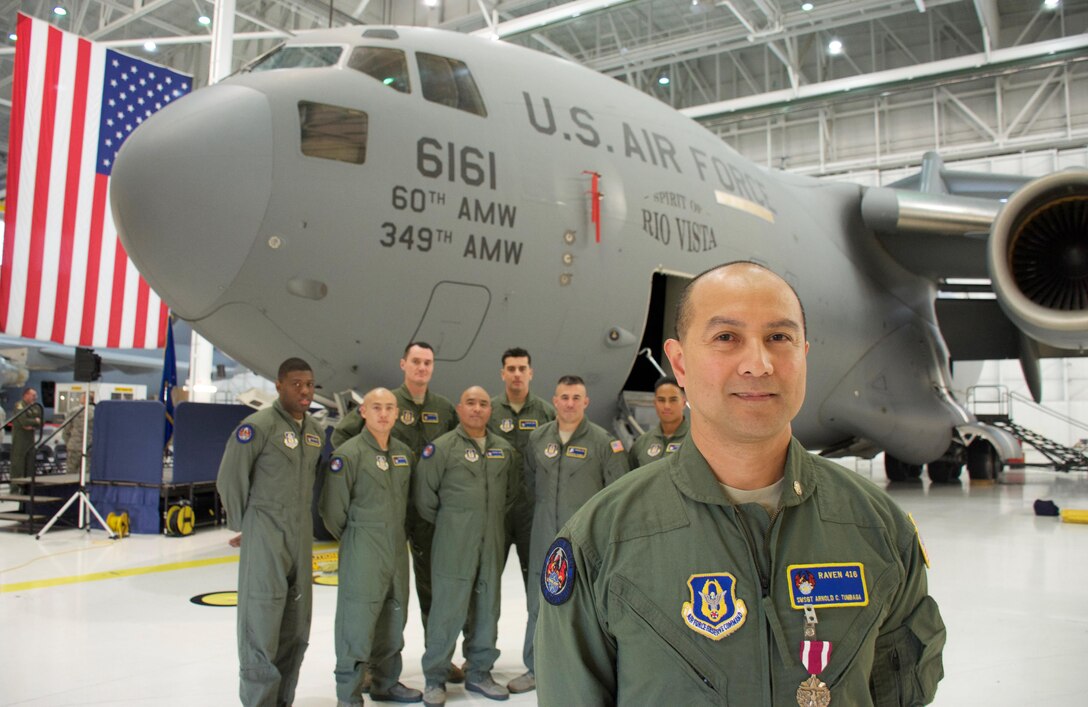 161203-F-HC633-106 Senior Master Sgt. Arnulfo Tumbaga retires after 33 years of service from Travis Air Force Base, Calif., on Dec. 3, 2016. The past 17 years of his career were spent as the program manager with the 349th Security Forces Squadron Phoenix Ravens unit, where he traveled the world securing aircraft and aircrew in high threat areas. Tumbaga leaves behind a legacy of an immersion-training program he created for prospective Ravens in the 349th SFS, resulting in some of the highest trained Ravens in the Air Force. (U.S. Air Force photos/Staff Sergeant Madelyn Brown)