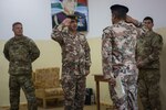 AMMAN (December 15, 2016) -- A Jordanian Armed Forces Non-Commissioned Officer receives his diploma after graduating from the Jordan Basic Instructor Course. The two-week long course, which features instruction from U.S. Army NCO's, is designed to enhance the leadership abilities of the JAF’s enlisted leaders. (U.S. Central Command photo by Marine Sgt. Jordan Belser)