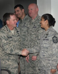 Air Force Chief of Staff Gen. David L. Goldfein met with Airmen and leaders at the 625th Operations Center, 25th Air Force Headquarters, San Antonio, Texas, Dec. 19.