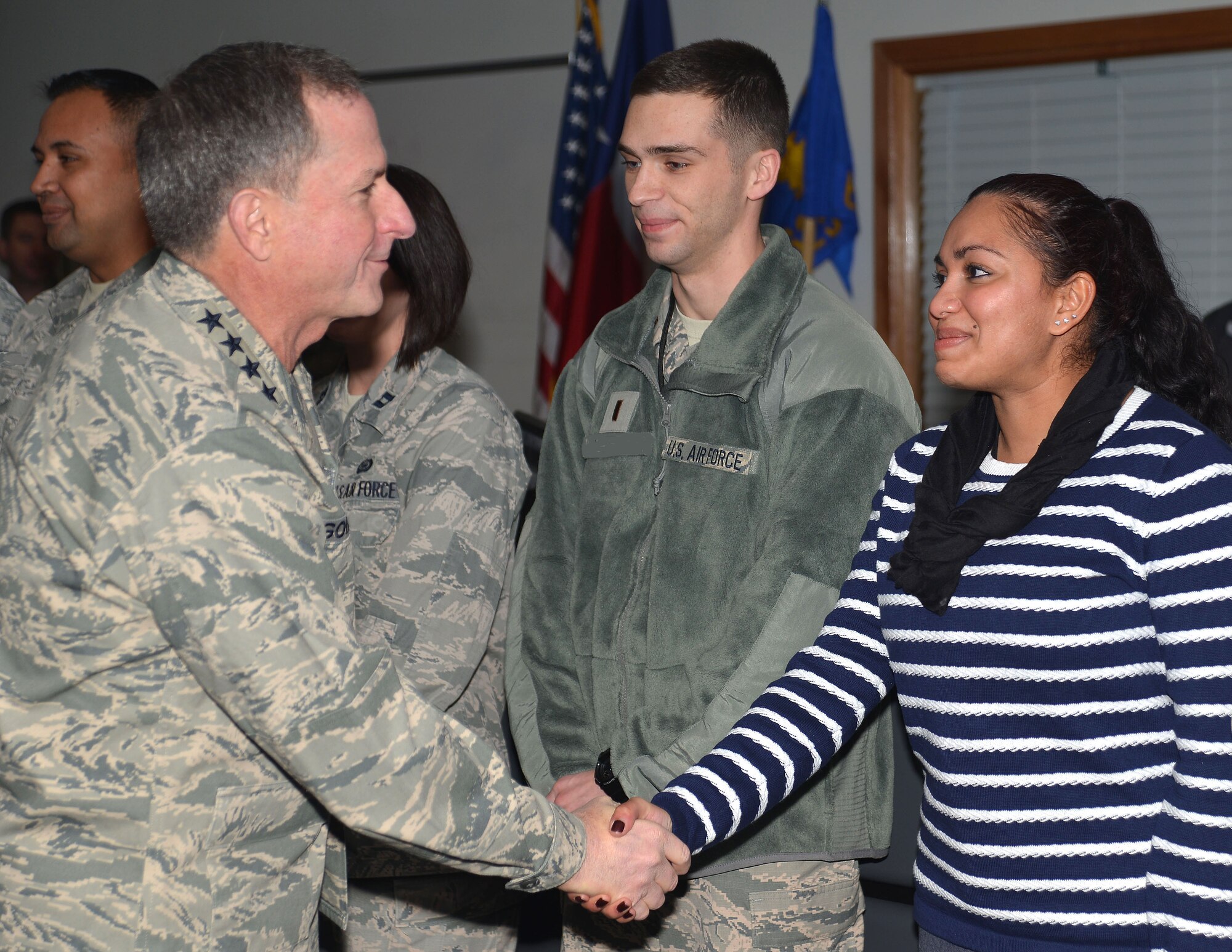 Air Force Chief of Staff Gen. David L. Goldfein met with Airmen and leaders at the 625th Operations Center, 25th Air Force Headquarters, San Antonio, Texas, Dec. 19.