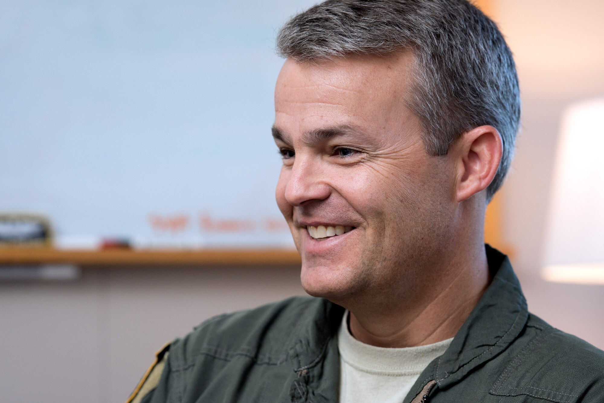 Lt. Col. Travis Kroll, 70th Air Refueling Squadron. “Taking over the job as chief pilot in June has been rewarding because it put me in a position to help people out. It’s been very fulfilling to interact and build relationships with people, especially new pilots I can help keep motivated and give good career guidance.” (U.S. Air Force photo by Ken Wright)