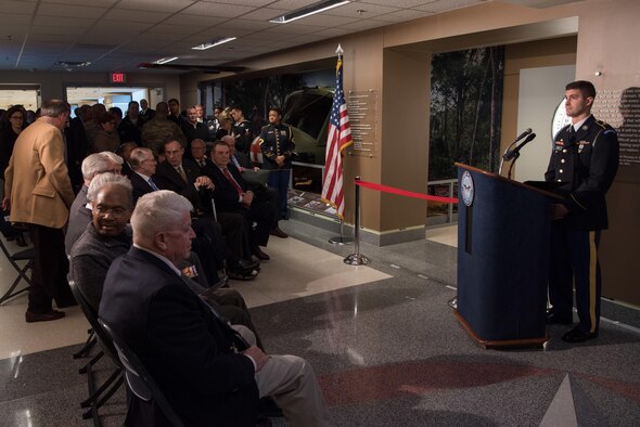 A corridor is dedicated to the men and women who served during the Vietnam War during a ceremony at the Pentagon in Washington, D.C., Dec. 20, 2016. (DOD photo by U.S. Air Force Staff Sgt. Jette Carr)