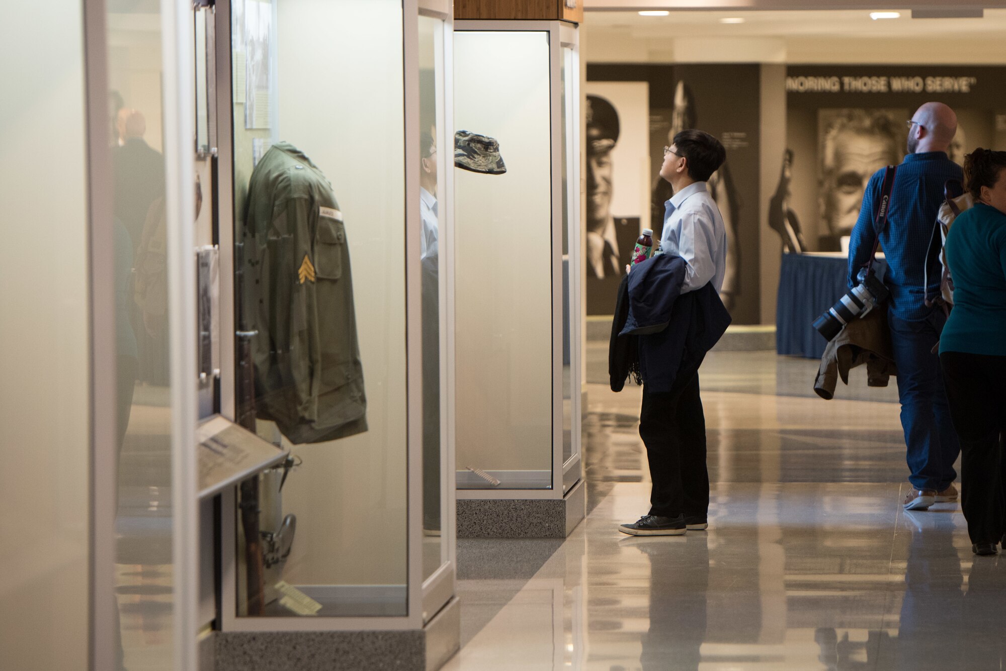 A corridor is dedicated to the men and women who served during the Vietnam War during a ceremony at the Pentagon in Washington, D.C., Dec. 20, 2016. (DOD photo by U.S. Air Force Staff Sgt. Jette Carr)