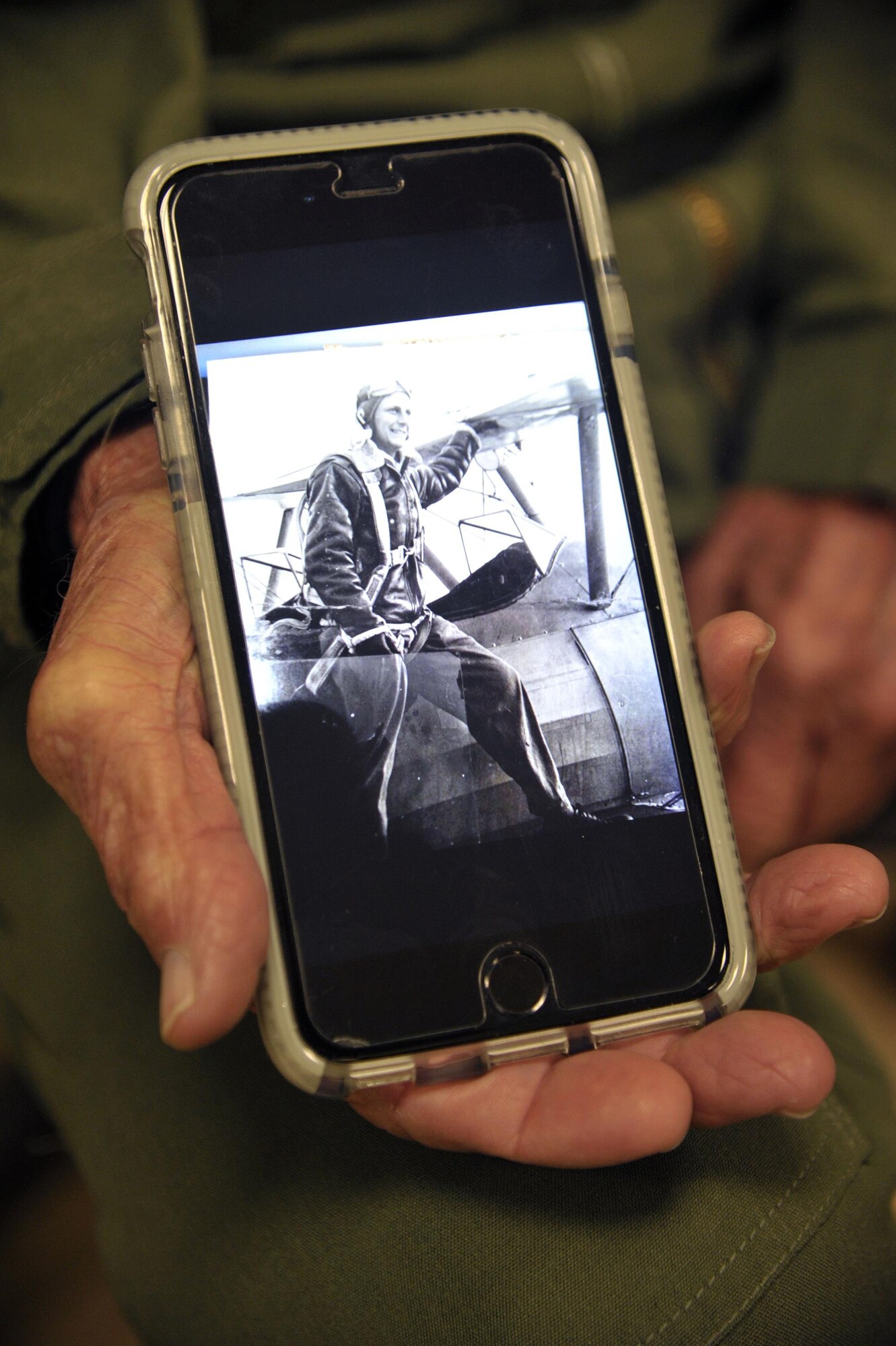 Less than a week after his 19th birthday, Capt. Jerry Yellin, a former U.S. Army Air Corps fighter pilot, soloed in the P-40 Warhawk. After graduating from Luke Air Field as a fighter pilot in August of 1943, he spent the remainder of World War II flying P-40, P- 47 Thunderbolt and P-51 Mustang combat missions in the Pacific with the 78th Fighter Squadron, known as the "Bushmasters." signified by the open-mouth snake’s head worn on their patches. (U.S. Air Force photo/Tech. Sgt. Mike Meares)