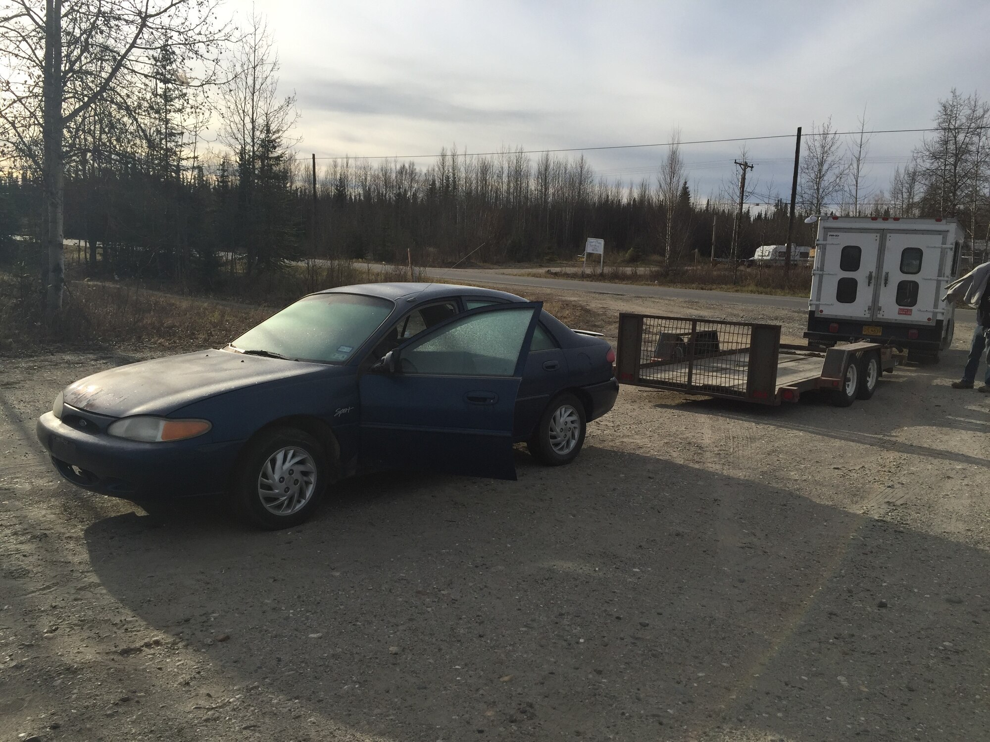 U.S. Air Force Senior Airman Harleigh Wilcox, a 354th Operations Group administration journeyman, donated her vehicle to the Fairbanks Community Food Bank, Oct. 9, 2016. Many volunteers donated their time to fix the vehicle to be sold as-is at an auction. Proceeds went directly back into the food bank, which allowed to them to continue to serve hot meals to community members in need. (Courtesy Photo)